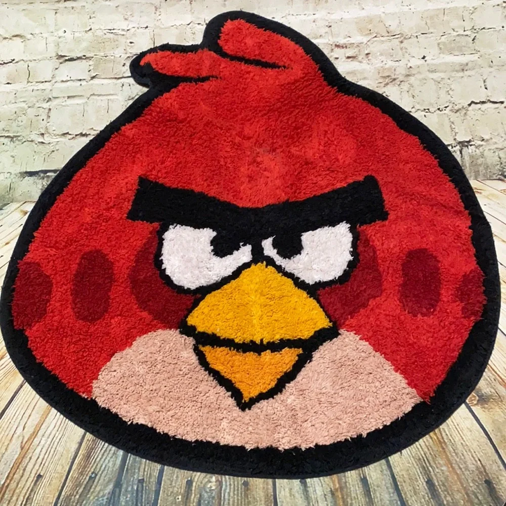 Cartoon Angry Birds Area Rug Carpet